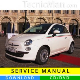 Fiat Nuova 500 service manual (2007-2014) (MultiLang)